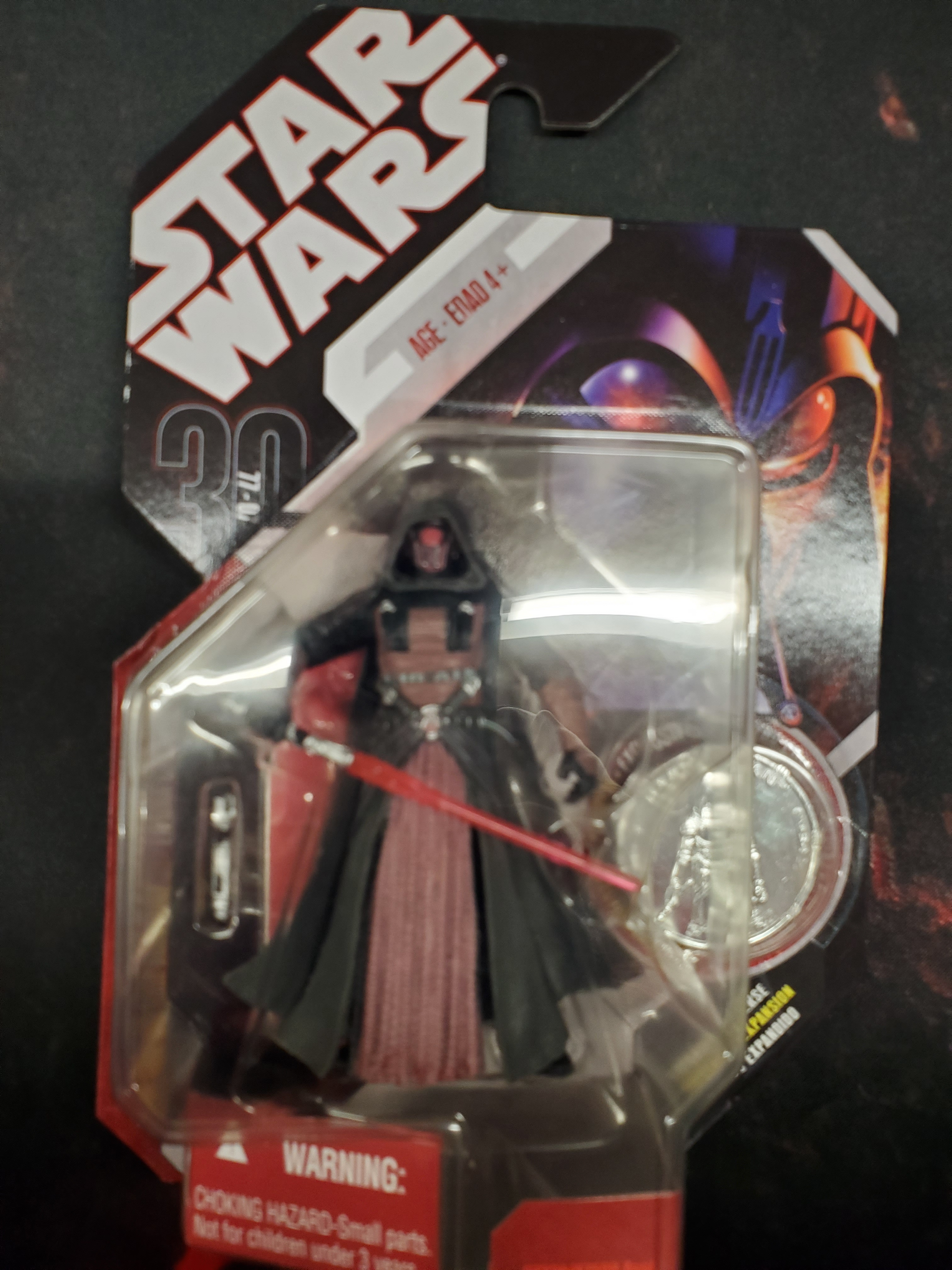 Star Wars Darth Revan 30Th Anniversary Expanded Universe Moc Rare - Action Figure - The Hooded Goblin