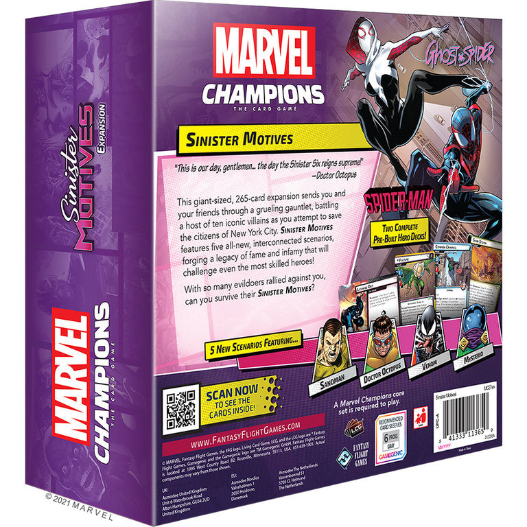 Marvel Champions LCG: Sinister Motives Expansion ^ April 8th