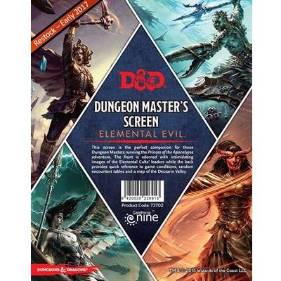 Dungeons & Dragons - 5Th Edition - Dungeon Master'S Screen - Elemental Evil - Dungeons and Dragons - The Hooded Goblin