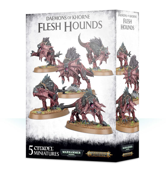 Daemons Of Khorne Flesh Hounds - Warhammer: Age of Sigmar - The Hooded Goblin