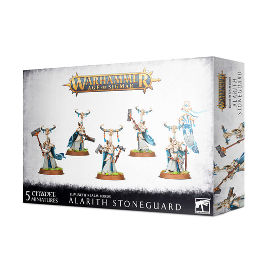 Lumineth Realm-Lords Alarith Stoneguard - Warhammer: Age of Sigmar - The Hooded Goblin
