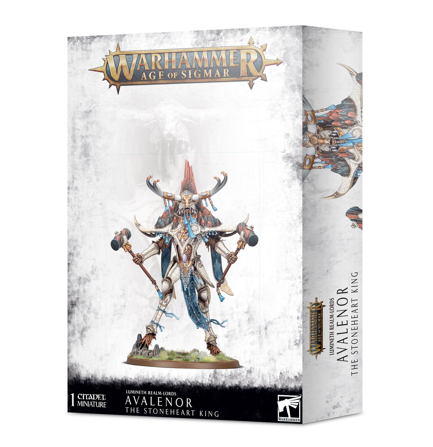 Lumineth Realm-Lords Avalenor, The Stoneheart King - Warhammer: Age of Sigmar - The Hooded Goblin