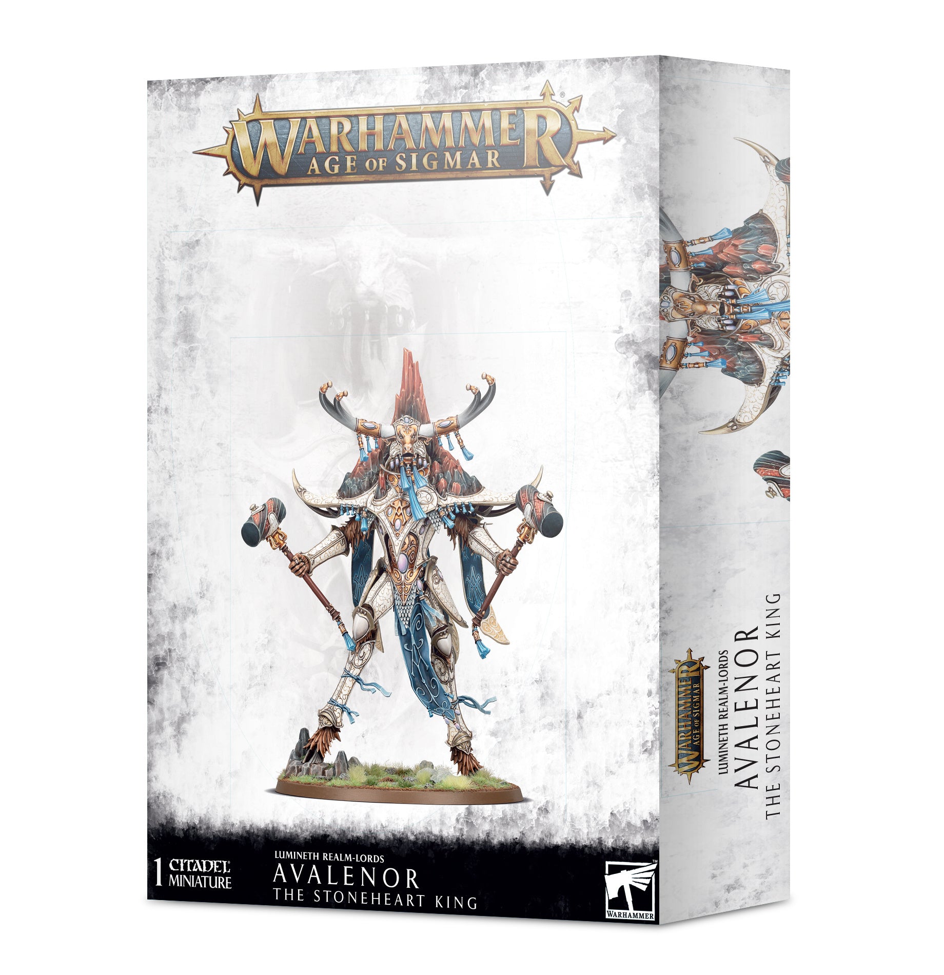 Lumineth Realm-Lords Avalenor, The Stoneheart King - Warhammer: Age of Sigmar - The Hooded Goblin
