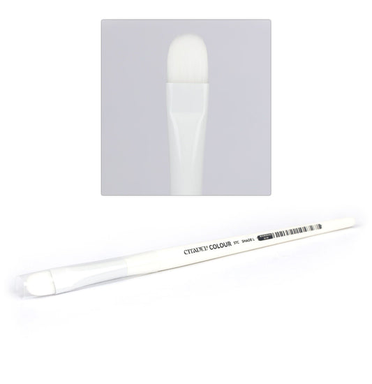White Synthetic Shade Brush (Large) - Citadel Painting Supplies - The Hooded Goblin