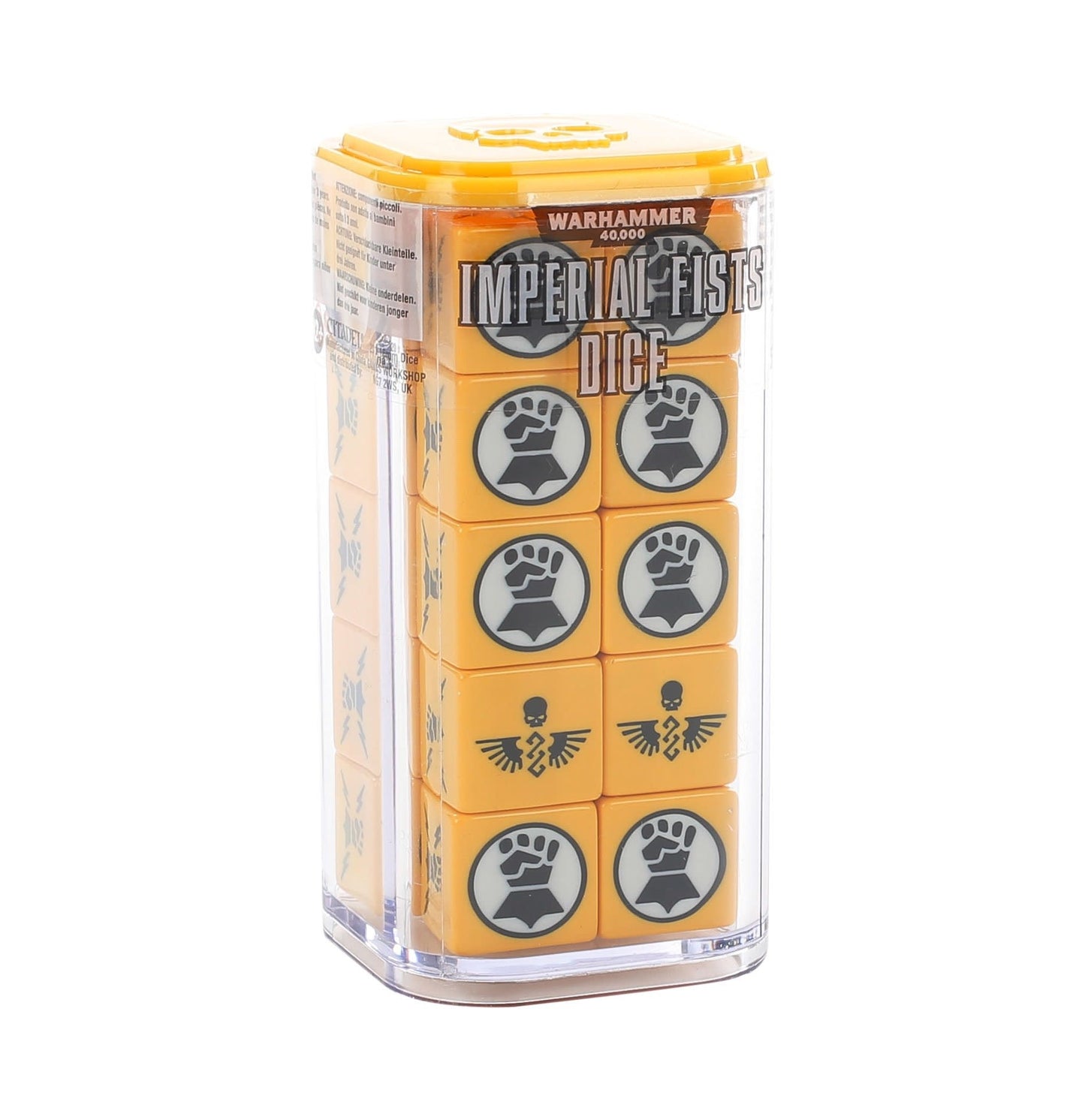 Space Marines Imperial Fists Dice - Warhammer: 40k - The Hooded Goblin