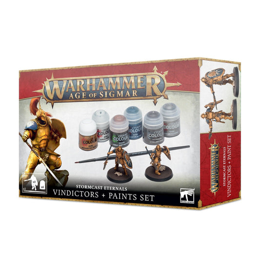 Stormcast Eternals Vindictor + Paint Set