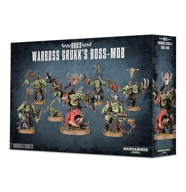 Ork Warboss Grukk’S Boss Mob - Warhammer: 40k - The Hooded Goblin