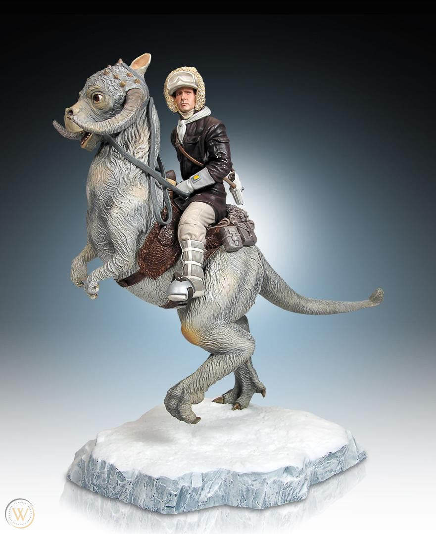 Star wars statue Han Solo on TaunTaun Gentle Giant