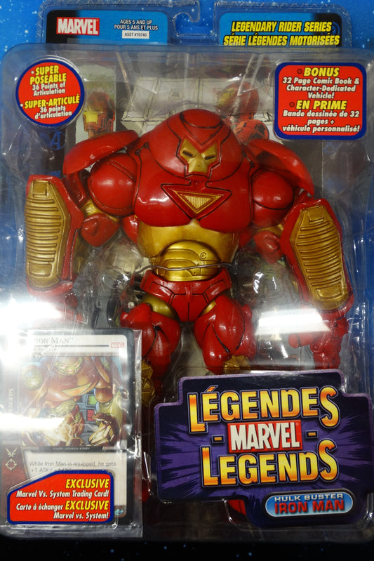 Vintage Marvel Legends Hulkbuster Iron Man Legendary Rider Series Toy Biz New - Action Figure - The Hooded Goblin
