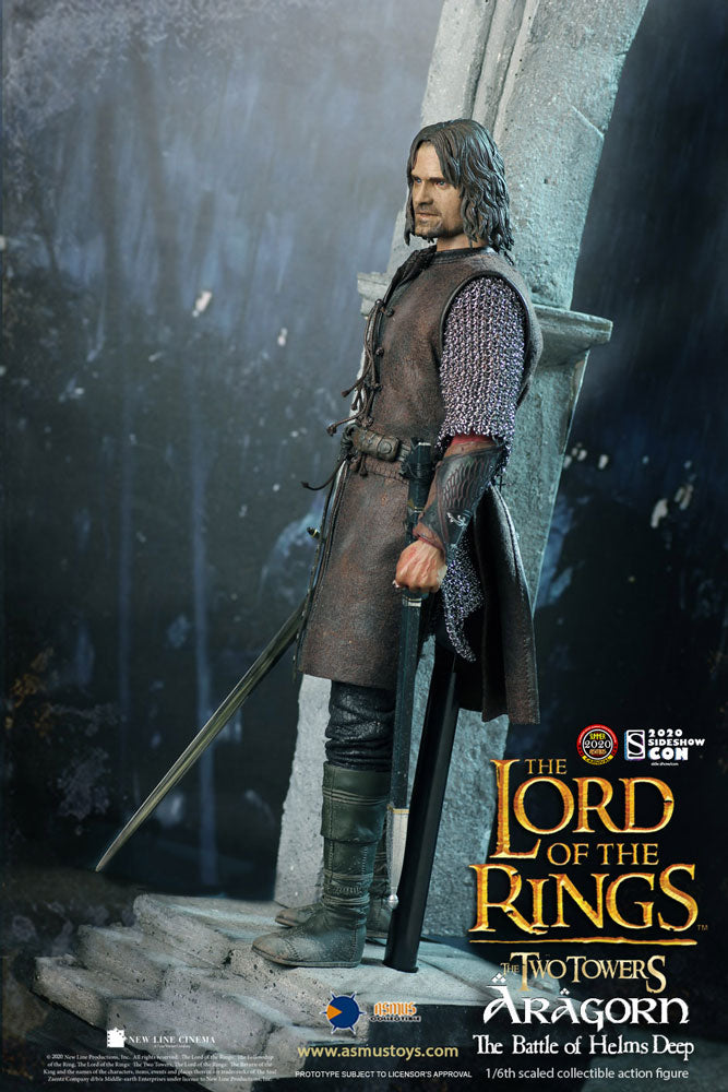 Lord Of The Rings Aragorn At Helms Deep 1/6 Action Figure - Statue - The Hooded Goblin