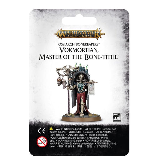 Ossiarch Bonereapers Vokmortian Master Of The Bone-Tithe - Warhammer: Age of Sigmar - The Hooded Goblin