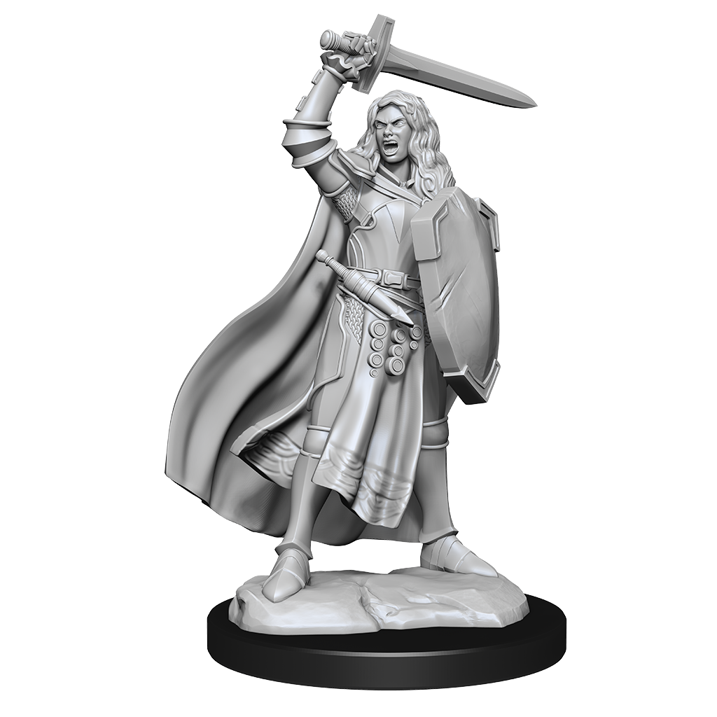 DND Unpainted Minis Wv14 Female Human Champion - Roleplaying Games - The Hooded Goblin