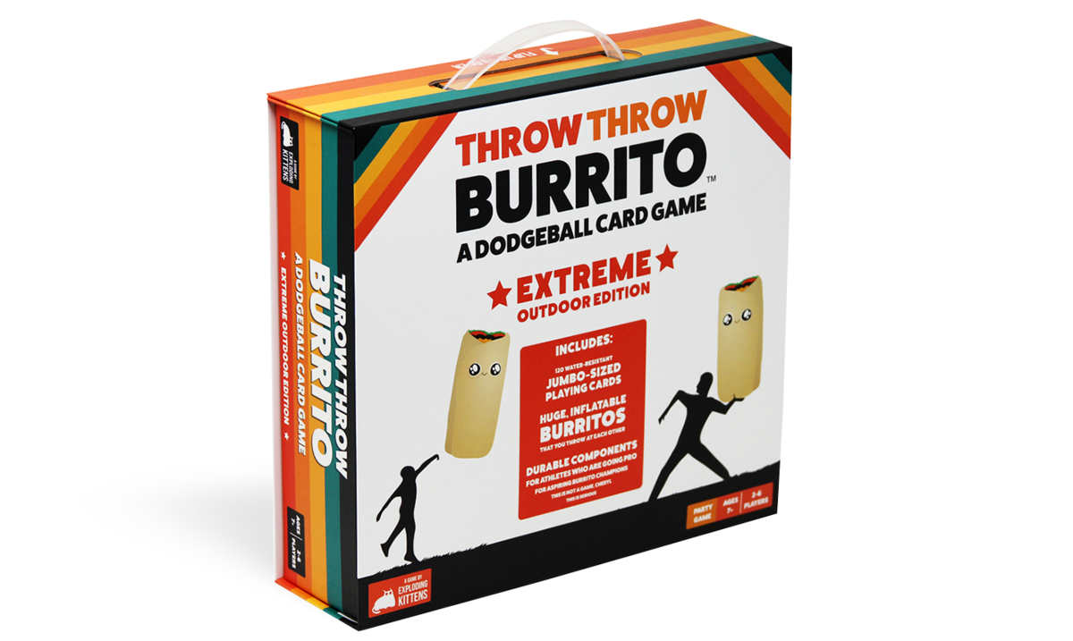 Throw Throw Burrito: Extreme Outdoor Edition - Card Game - The Hooded Goblin