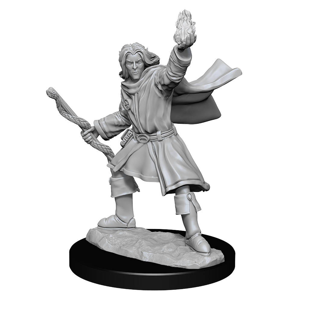 DND Unpainted Minis Wv14 Male Elf Sorcerer - Roleplaying Games - The Hooded Goblin