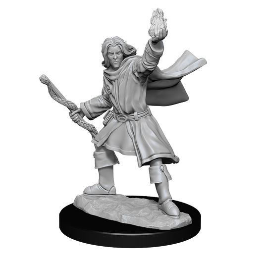 DND Unpainted Minis Wv14 Male Elf Sorcerer - Roleplaying Games - The Hooded Goblin