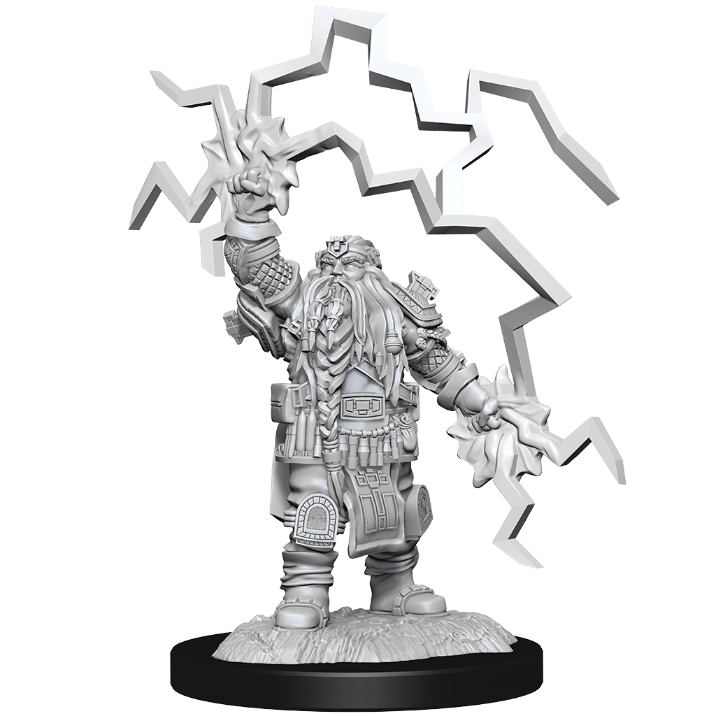 DND Unpainted Minis Wv14 Dwarf Cleric Male - Roleplaying Games - The Hooded Goblin