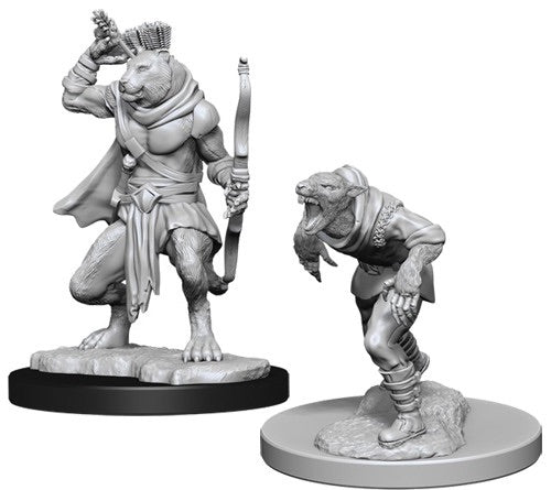 D&D Nolzur’S Marvelous Unpainted Miniatures: Wererat & Weretiger - Roleplaying Games - The Hooded Goblin