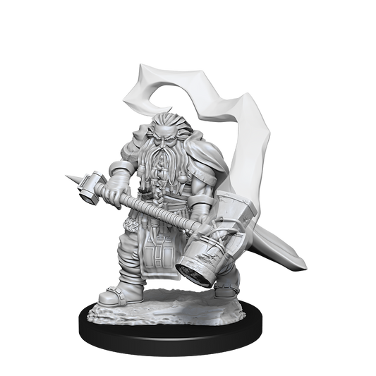 DND Unpainted Minis Wv14 Dwarf Cleric Male - Roleplaying Games - The Hooded Goblin