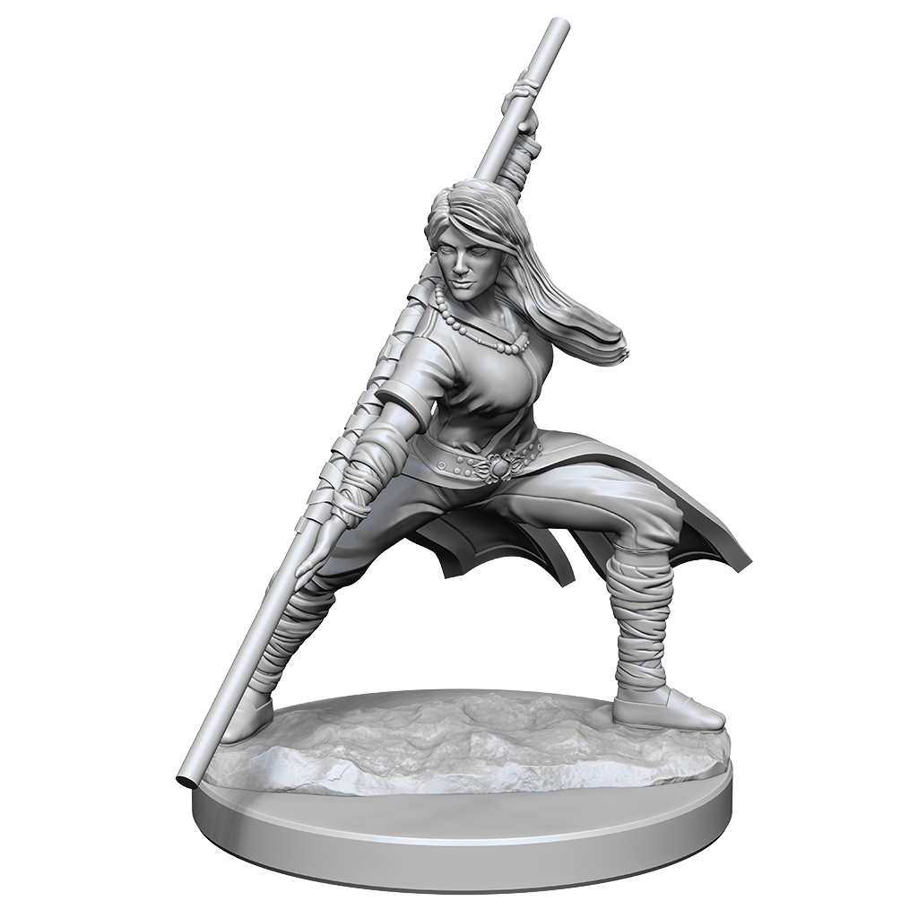 DND Unpainted Minis Wv14 Human Monk Female - Roleplaying Games - The Hooded Goblin