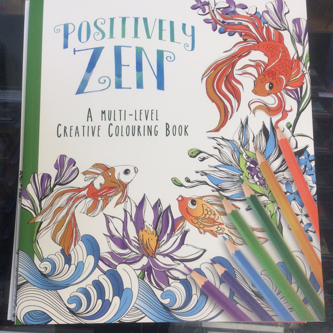Colouring Book - Positively Zen -  - The Hooded Goblin
