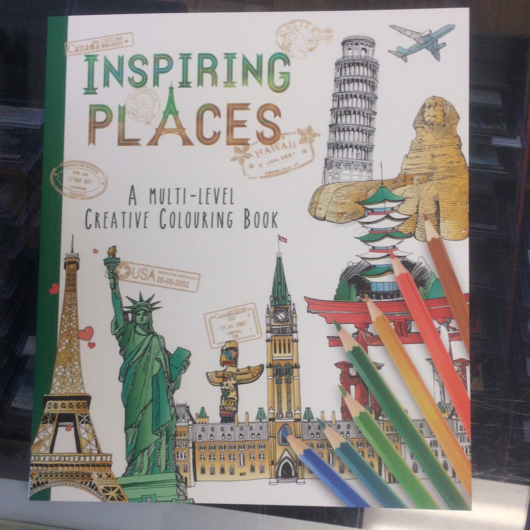 Colouring Book - Inspiring Places -  - The Hooded Goblin