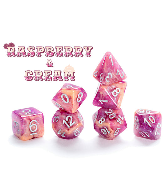 Aether Dice Raspberry & Creme -  - The Hooded Goblin
