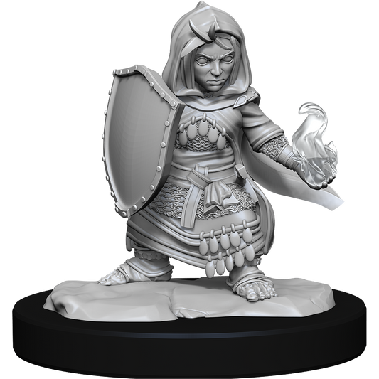 PF Unpainted Minis Wv14 Halfling Cleric Female -  - The Hooded Goblin