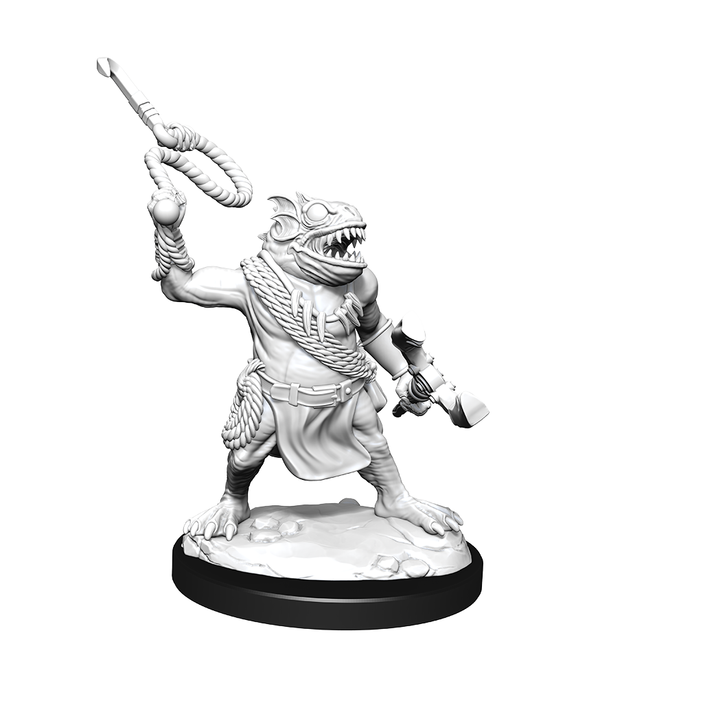 DND Unpainted Minis Wv14 Kuo-Toa & Kuo-Toa Whip - Roleplaying Games - The Hooded Goblin
