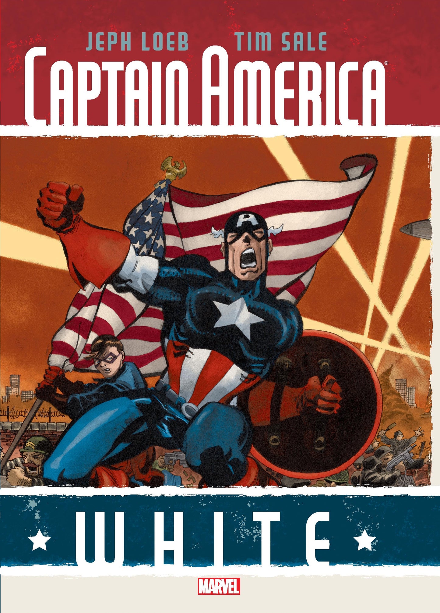 Captain America White HC -  - The Hooded Goblin