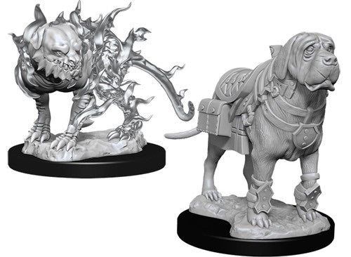 D&D Nolzur’S Marvelous Unpainted Miniatures: Mastiff & Shadow Mastiff - Roleplaying Games - The Hooded Goblin