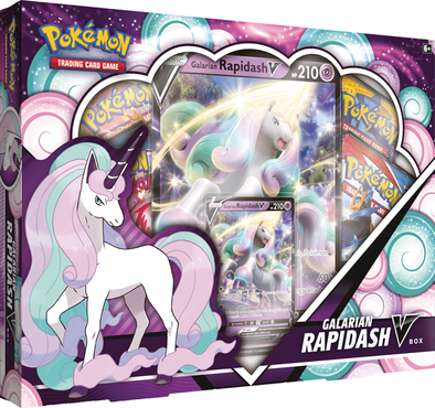 Pokémon Galarian Rapidash V Box - Pokemon TCG - The Hooded Goblin