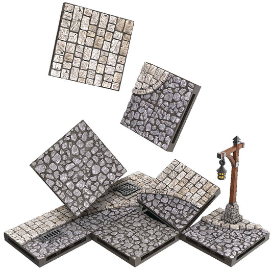 Warlock Tiles Town & Village: Town Square -  - The Hooded Goblin