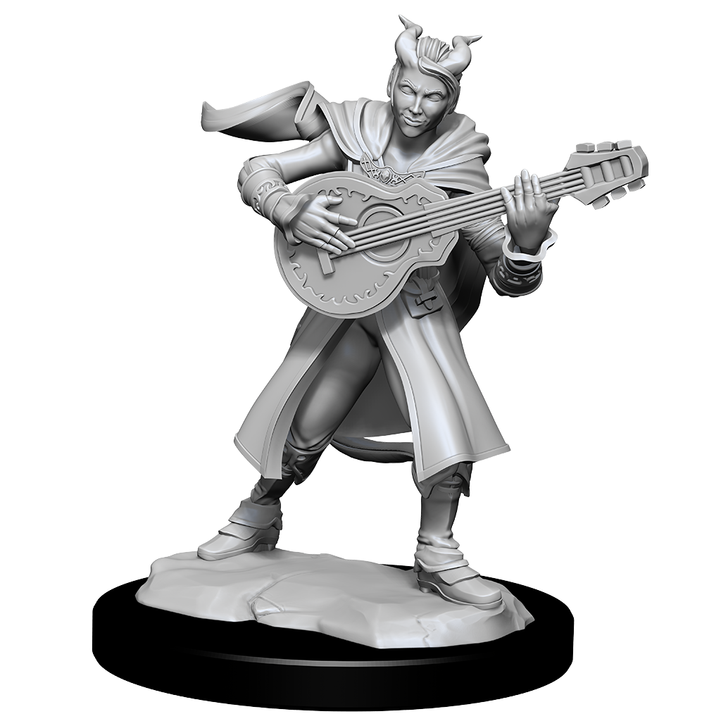 DND Unpainted Minis Wv14 Tiefling Bard Female - Roleplaying Games - The Hooded Goblin