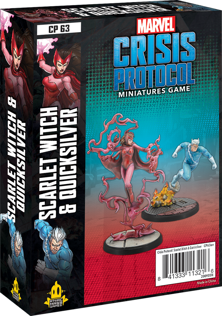 Marvel Crisis Protocol Scarlet Witch & Quicksilver Character Pack - Marvel Crisis Protocol - The Hooded Goblin