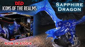D&D Icons Of The Realms: Mythic Odyssey Theros- Sapphire Dragon - Dungeons and Dragons - The Hooded Goblin