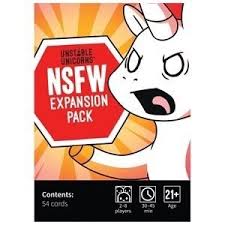 Unstable Unicorns Nsfw Expansion Pack - Card Game - The Hooded Goblin