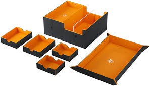 Deck Box: Games' Lair Black/Orange (600ct)