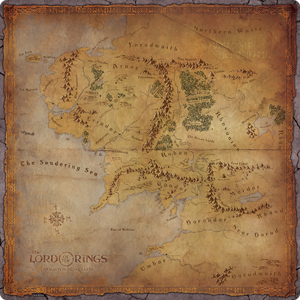 The Lord Of The Rings: Journeys In Middle-Earth Playmat - Board Game Supplies - The Hooded Goblin