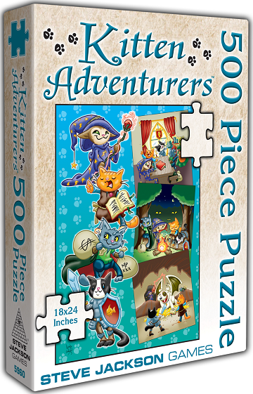 Kitten Adventurers 500 Piece Puzzle - Puzzle - The Hooded Goblin