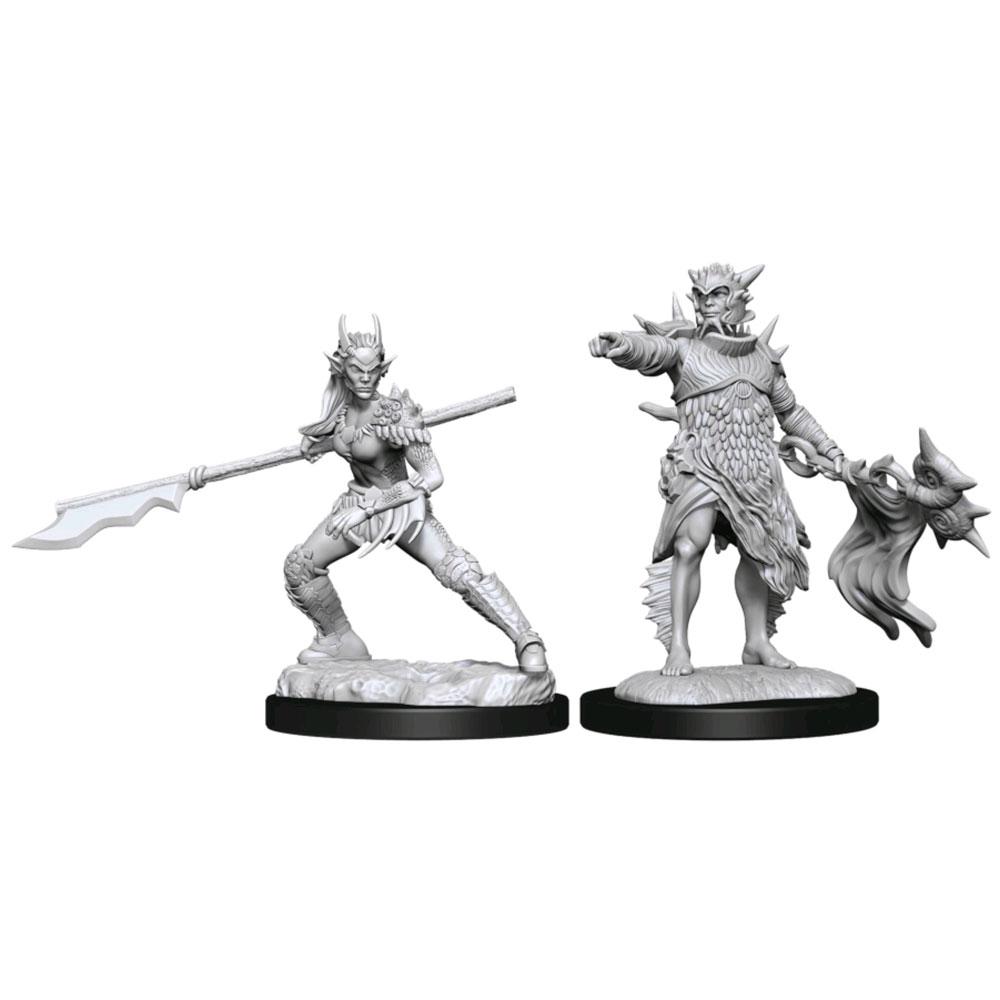 Magic The Gathering Unpainted Miniatures: Coralhelm Commander & Halimar Wavewatch - Roleplaying Games - The Hooded Goblin