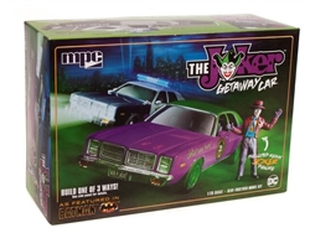 MPC 890 1/25 Batman The Joker Getaway Car 1978 Dodge Monaco w/Joker Figure Plastic Model Kit - Model Kit - The Hooded Goblin