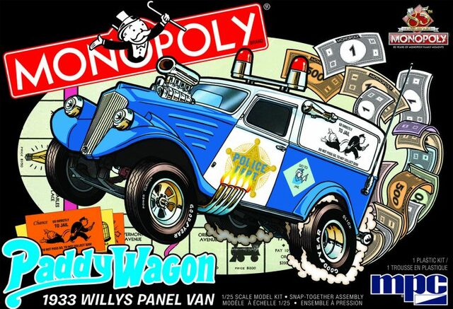 MPC 924 1/25 1933 Willys Panel Paddy Wagon (Monopoly) Plastic Model Kit - Model Kit - The Hooded Goblin