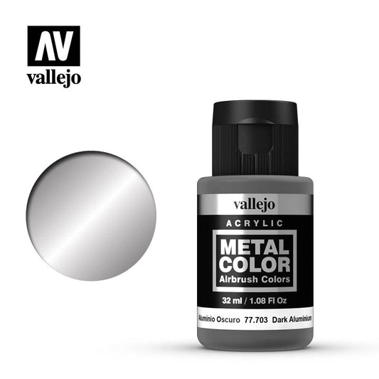 Vallejo Metal Color Dark Aluminum -  - The Hooded Goblin