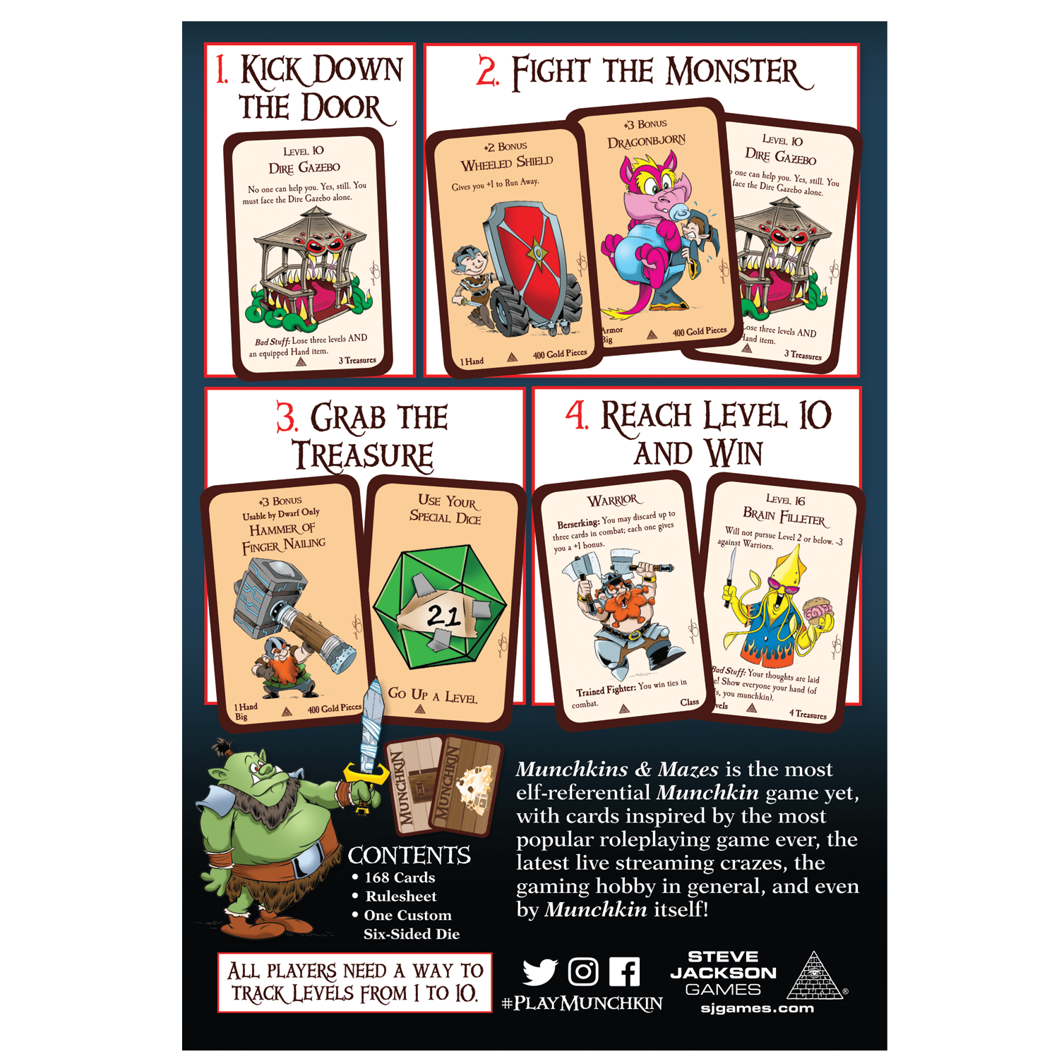 Munchkins And Mazes - Board Game - The Hooded Goblin