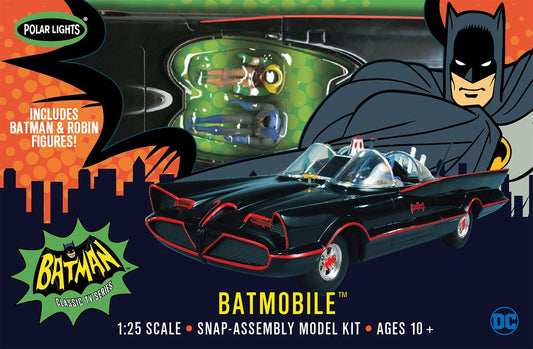 Polar Lights 1966 Batmobile (Snap) 1/25 Model Kit (Level 2) - Model Kit - The Hooded Goblin