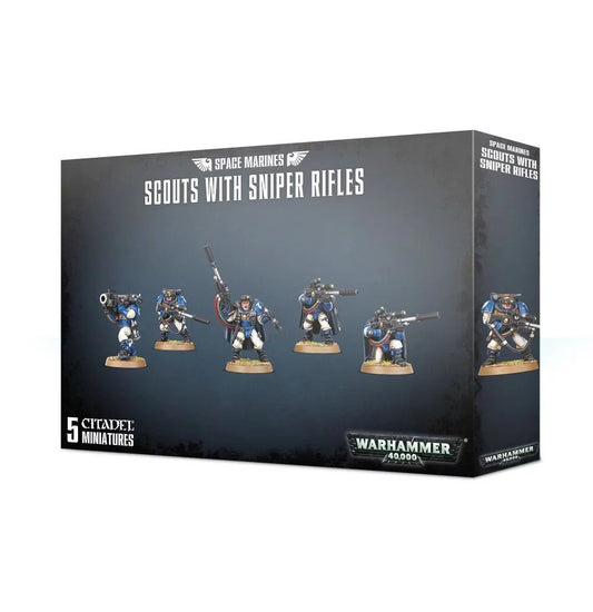 Space Marine Scouts With Sniper Rifles - Warhammer: 40k - The Hooded Goblin