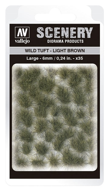 VALLEJO: SCENERY LARGE WILD TUFT LIGHT BROWN - Hobby Supplies - The Hooded Goblin