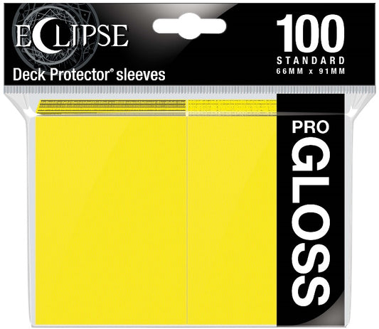 Ultra Pro - Standard Deck Protectors: Eclipse Pro-Gloss Lemon Yellow 100 ct