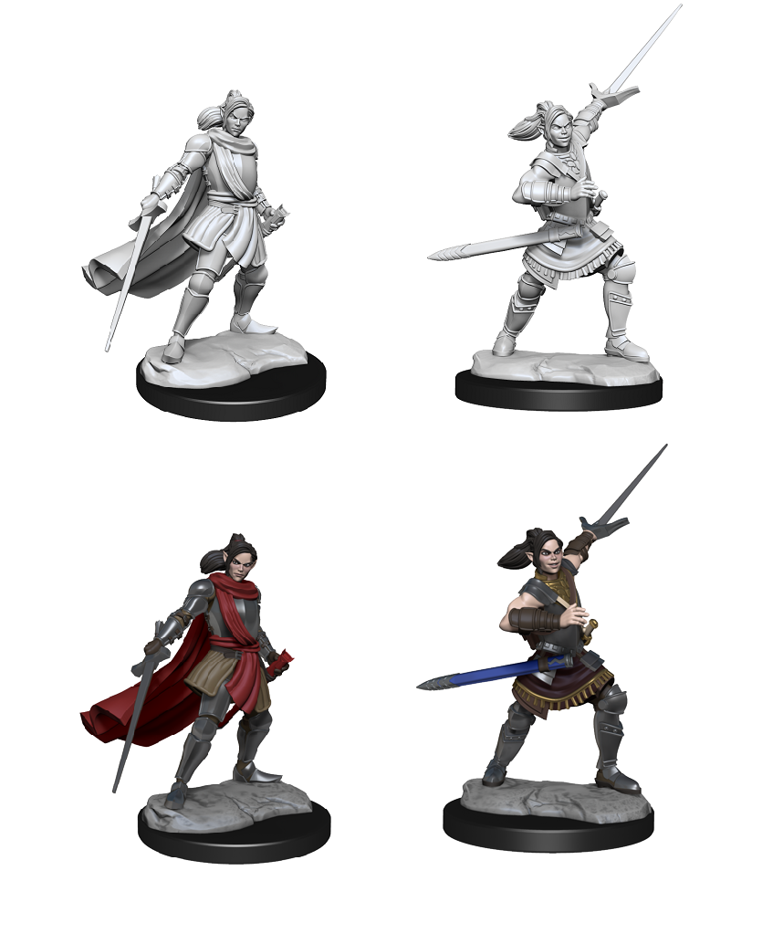 Dungeons & Dragons Critical Role Unpainted Minis: Half-Elf Xhorhas Paladin