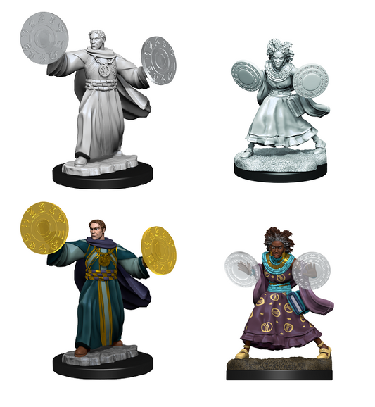 Dungeons & Dragons Critical Role Unpainted Minis: Human Graviturgy and Chronurgy Wizards